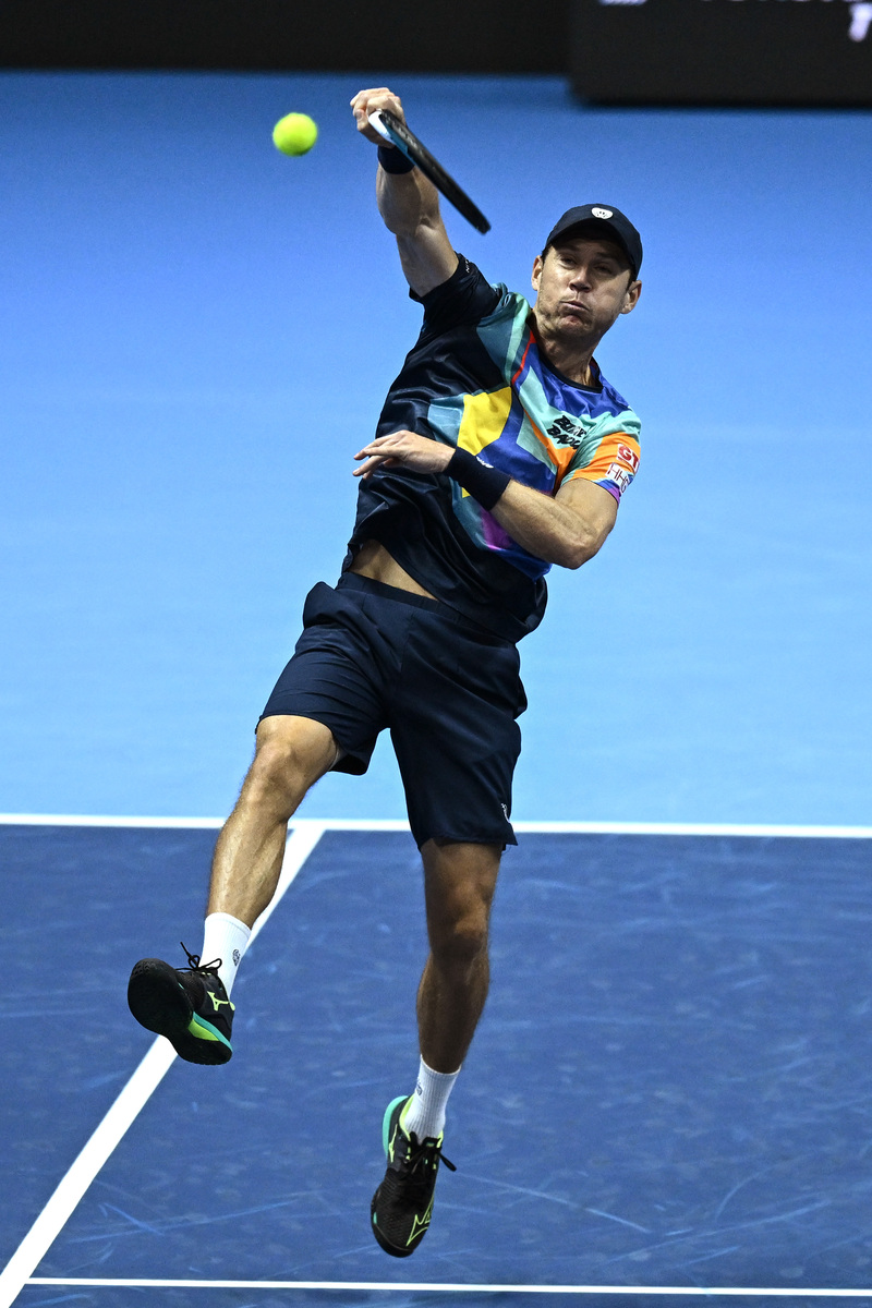 欧洲网球队绝杀英国网球队，克耶高斯高光表现