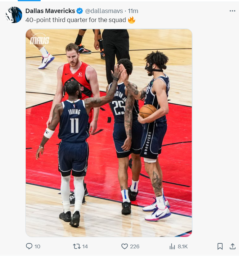 福建队鏖战猛龙，东契奇带队取胜